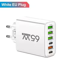 Chargeur USB multiport 65 W à charge rapide