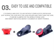 Objectif fisheye 3 en 1