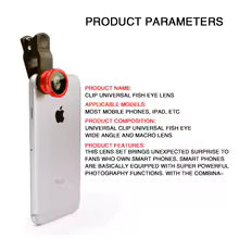 Objectif fisheye 3 en 1