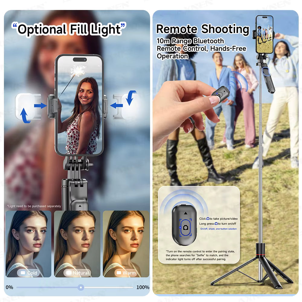 Trépied perche à selfie